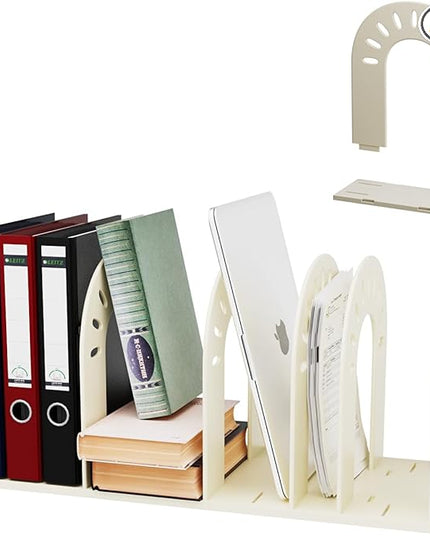 Binder Holders,Binder Organizer,Magazine Holder,Magazine File Holder,Adjustable Vertical File Sorter for Office School and Classroom (white)