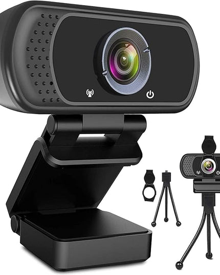 ToLuLu 1080P Webcam with Microphone, HD Webcam Web Camera with Tripod Stand, Widescreen USB Computer Camera, Streaming Mic Web cam for Online Calling/Conferencing,Facetime/YouTube Desktop Laptop PC