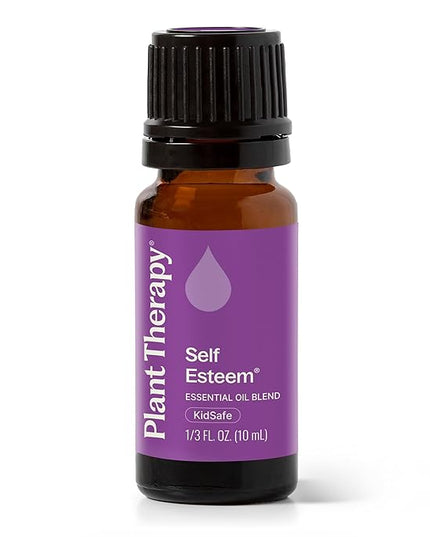 Plant Therapy Self Esteem Essential Oil Blend for Confidence, 10 mL (1/3 oz), 100% Pure, Undiluted, Therapeutic Grade