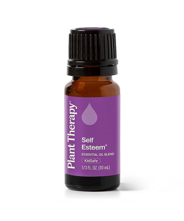 Plant Therapy Self Esteem Essential Oil Blend for Confidence, 10 mL (1/3 oz), 100% Pure, Undiluted, Therapeutic Grade