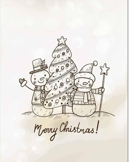DUGUTUL Thick Christmas Stationery Paper, Holiday Letters, Printer Paper, 48 Sheets, 8.5 x 11 Inch (D-1)