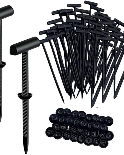 Nylon Universal Cable Tie Buckle, Upgrade Cable Tie Buckle Zip Tie, Zip Tie Style Clip, Multifunctional Nylon Cable Ties for Cars Daily Repair Bumper Clips (Black 100pcs)