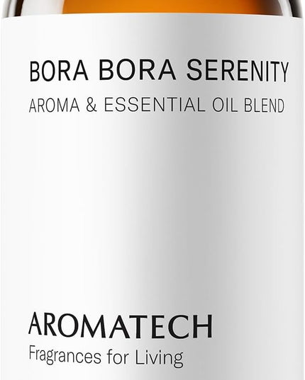AromaTech Bora Bora Serenity Aroma Essential Oil Blend: Luxury Hotel Inspired Aromatherapy with Tropical Fruit, Frangipani & Coconut for Ultrasonic Diffusers & Nebulizers - 16 fl oz, 500 mL