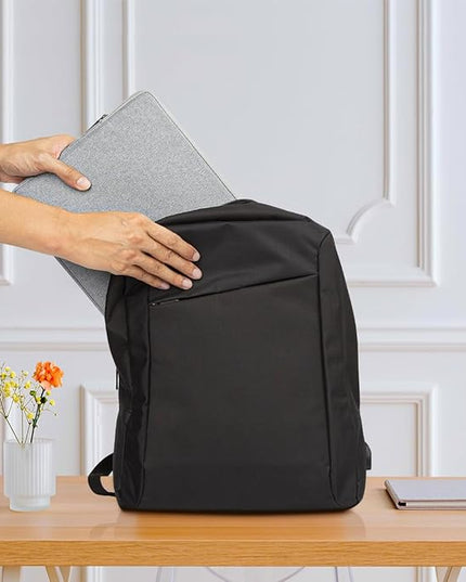 15.6 Inch Laptop Sleeve Case for 15-16 Inch MacBook Pro 15.6 Inch Laptop Computer Notebook, Slim Waterproof Polyester Carrying Case Padded Bag with Small Pocket, Gray