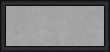 Amanti Art Black Framed Magnetic Board 25x53 Oversize Vision Board for use with Magnets, 100% Metal Sheet to Display Items as Office Decor or for Home Organization in mudroom, Kitchen or Kids Room