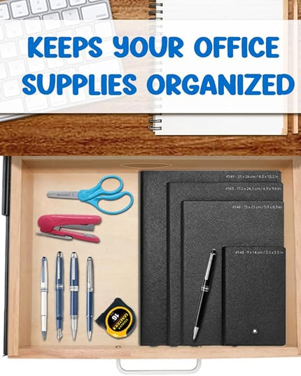 Under Desk Drawer Storage Organizer - Wooden Mounted Sliding Pull-out Drawer, Hidden Desktop Organizer for Office