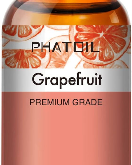 PHATOIL 3.38FL.OZ Grapefruit Essential Oil with Glass Dropper, for Aromatherapy Diffusers, Humidifiers, Great for DIY Candle and Soap Making, Huge 100ML Bottle