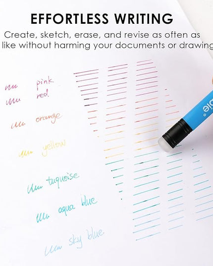 Grabie Erasable Gel Pens, 36 Colors Erasable Pens, Make Mistakes Disappear Colored Pens, Assorted Color Inks for Drawing Writing Planner,Gel Pens for Coloring, Set of 36
