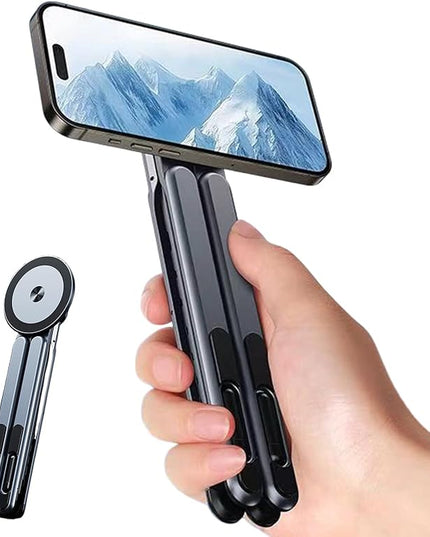 Portable Laptop Stand - Travel Laptop Stand, Magnetic Aluminum AlloyLaptop Tablet Holder Tripod | Magnetic Phone Tripod Holder - for Travel Office Outdoor Indoor Desk Home