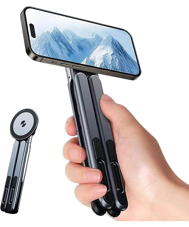 Portable Laptop Stand - Travel Laptop Stand, Magnetic Aluminum AlloyLaptop Tablet Holder Tripod | Magnetic Phone Tripod Holder - for Travel Office Outdoor Indoor Desk Home