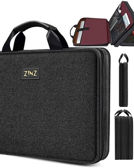 ZINZ Laptop Case 15 15.6 16 inch Sleeve, Expandable Computer Hand Bag with Multi-pockets Compatible with MacBook Pro 16 inch M4/M3/M2/M1, MacBook Air/Pro 15 inch and 15-16 inch Notebooks，B04K01