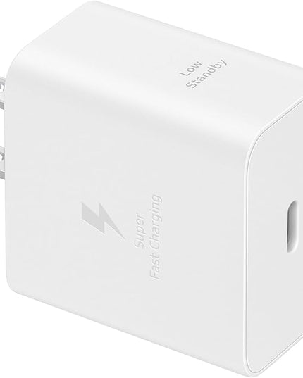 Samsung 45W Wall Charger Power Adapter, Cable Not Included, Super Fast Charging for Galaxy Phones, Tablets and USB Type C Devices, Low Standby Power Consumption, EP-T4511NWEGUS, White