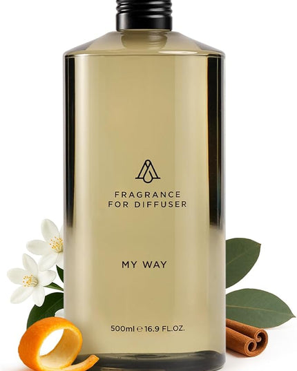 AromaPlan Hotel Scents My Way 16 Fl Oz (473ml), Home Luxury Aroma & Hotel Diffuser Oil- Hotel Diffuser Oil for Aromatherapy- USA Made, Bigger Bottle, Bolder Aroma & Longer Lasting