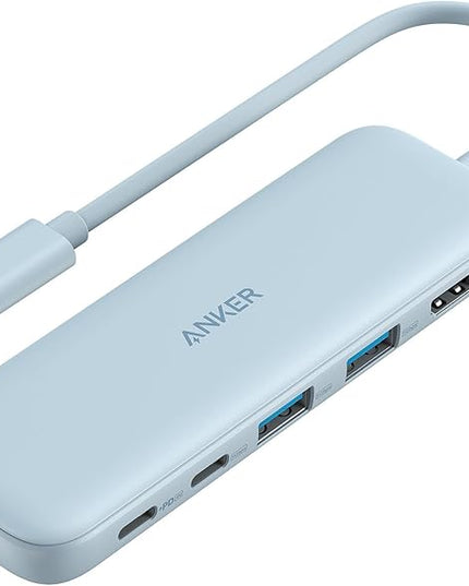 Anker USB C Hub, 5-in-1 USBC to HDMI Hub with 4K Display, 5Gbps USB-C and 2 5Gbps USB-A Data Ports for MacBook Pro, MacBook Air, Dell XPS, Lenovo Thinkpad, HP Laptops and More (Blue)