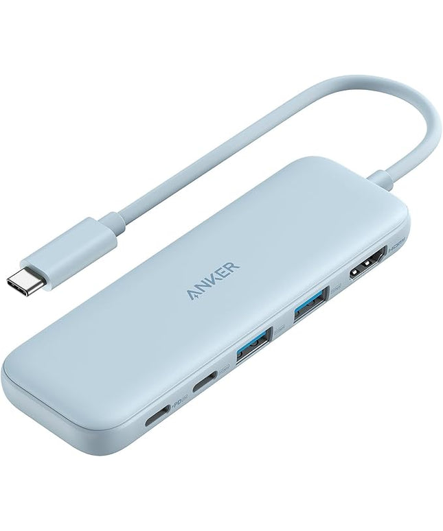 Anker USB C Hub, 5-in-1 USBC to HDMI Hub with 4K Display, 5Gbps USB-C and 2 5Gbps USB-A Data Ports for MacBook Pro, MacBook Air, Dell XPS, Lenovo Thinkpad, HP Laptops and More (Blue)