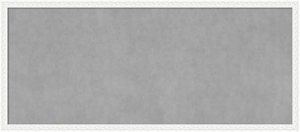 Amanti Art White Framed Magnetic Board 22x50 Oversize Vision Board for use with Magnets, 100% Metal Sheet to Display Items as Office Decor or for Home Organization in mudroom, Kitchen or Kids Room