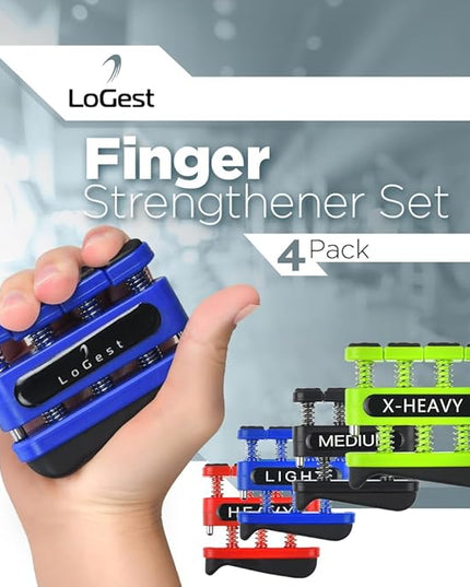 Finger Strengthener - Finger Exerciser for Forearm and Hand Strengthener - Hand Grip Workout Equipment for Musician, Rock Climbing and Therapy