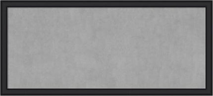 Amanti Art Black Framed Magnetic Board 23x51 Oversize Vision Board for use with Magnets, 100% Metal Sheet to Display Items as Office Decor or for Home Organization in mudroom, Kitchen or Kids Room