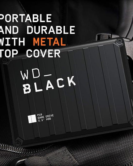 WD_BLACK 5TB P10 Game Drive, Portable External Hard Drive, Works with Playstation, Xbox, & PC - WDBA3A0050BBK-WESN