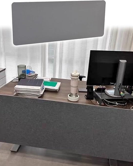 Under Desk Floor Length Privacy Panel, Desk Divider Sound Proof Privacy Shields for Under The Table Privacy Panels for Students and Office(LxH 120x60cm/47.2x24in)