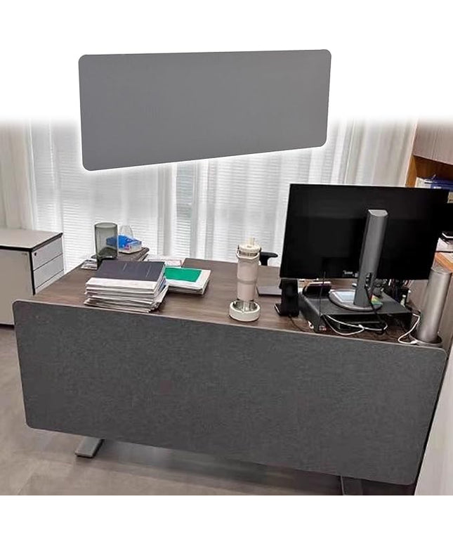 Under Desk Floor Length Privacy Panel, Desk Divider Sound Proof Privacy Shields for Under The Table Privacy Panels for Students and Office(LxH 100x60cm/39.4x24in)