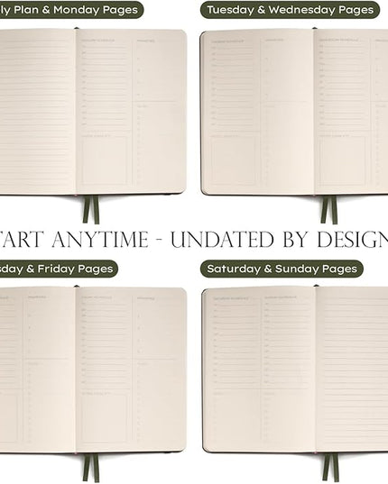 Anecdote 2026 Planner: A Monthly, Weekly & Daily Planner 2026 for Planning Your Success - A5 Size Hardcover Start Anytime and Achieve your Goals - Black
