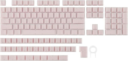 EPOMAKER Creamy Jade PBT Keycaps, 142 Keys, Double Shot, Cherry Profile, 60%/75%/96%/Full Size, Custom Keyboard Keycaps Set for Mechanical Gaming Keyboard (Pink)