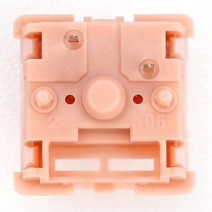 WS Mechanical Keyboard Switches 5 Pins PCB Mount Lubed Linear Switches Pink (35pcs)