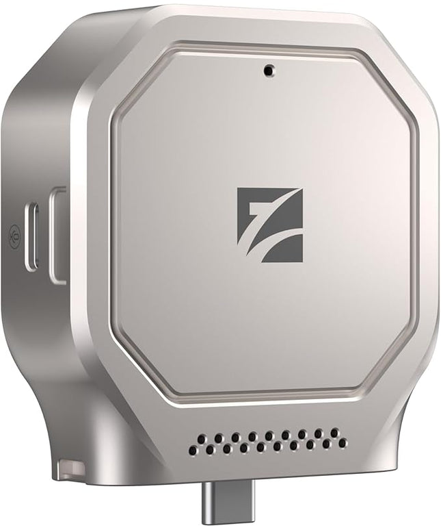 Freewell Pro SSD Link – Supports M.2 2230 NVMe Up to 8TB, 10Gbps USB-C, Active Cooling, Audio Port, 100W PD Charging for iPhone 15 Pro & Above, Samsung S25 Ultra, External ProRes Recording.