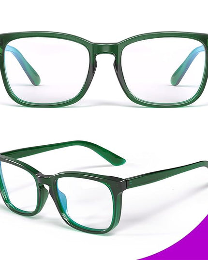 VISOONE Blue Light Blocking Glasses Square with Anti Computer Glare for Gaming Women and Men MONTANA