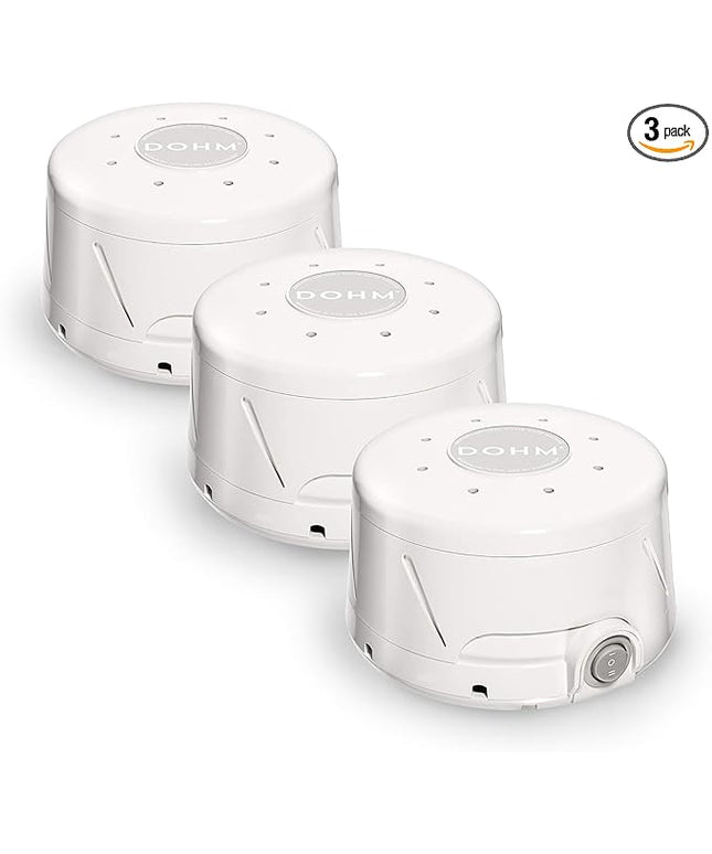 Yogasleep Dohm Classic (3 Pack) The Original White Noise Sound Machine, Soothing Natural Sounds from a Real Fan, Sleep Therapy for Adults & Baby, Noise Cancelling for Office Privacy & Meditation