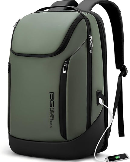 BANGE Business Smart Backpack Waterproof fit 15.6 Inch Laptop Backpack with USB Charging Port,Travel Durable Backpack