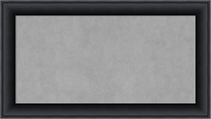 Amanti Art Black Framed Magnetic Board 15x27 Small Vision Board for use with Magnets, 100% Metal Sheet to Display Items as Office Decor or for Home Organization in mudroom, Kitchen or Kids Room