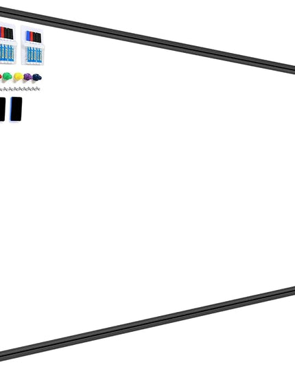 H-Qprobd 8'x4' Whiteboard Commercial-Grade Large Magnetic Dry Erase White Board for Wall - 96"x48" Presentation Boards for Business, Education & Government - Aluminum Frame Wall Mounted Whiteboard