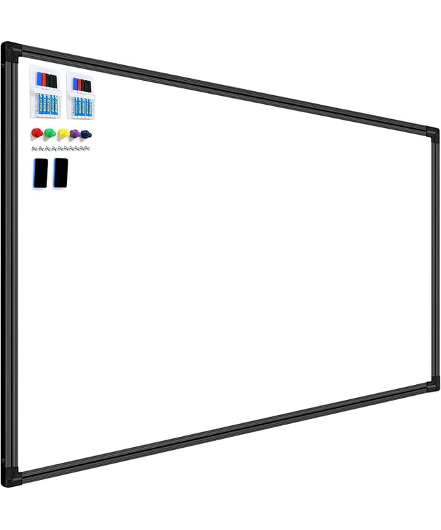 H-Qprobd 8'x4' Whiteboard Commercial-Grade Large Magnetic Dry Erase White Board for Wall - 96"x48" Presentation Boards for Business, Education & Government - Aluminum Frame Wall Mounted Whiteboard