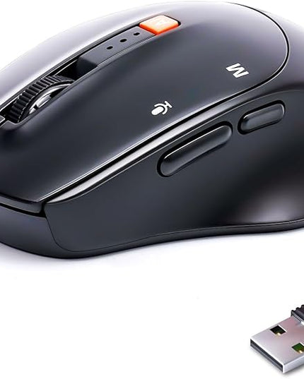 AI Wireless Mouse for PC Laptop Bluetooth Mouse with AI Assistants & Voice Typing 5-Speed DPI Adjustable Ergonomic Design for Office Remote Work High-Performance Device for Professionals Students