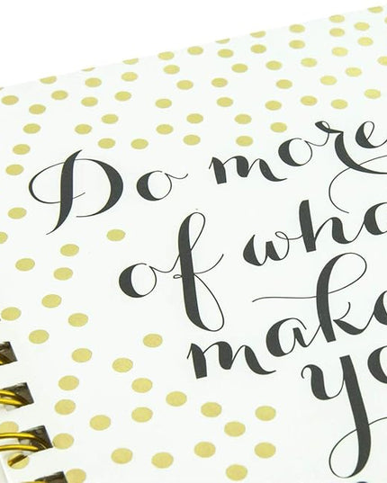 Graphique Designer Notebooks - "Do More of What Makes You Sparkle" - Spiral Bound Writing Journals for Offices, Schools, Classrooms, and More - Hard Cover with 160 Ruled Pages (6.25" x 8.25")