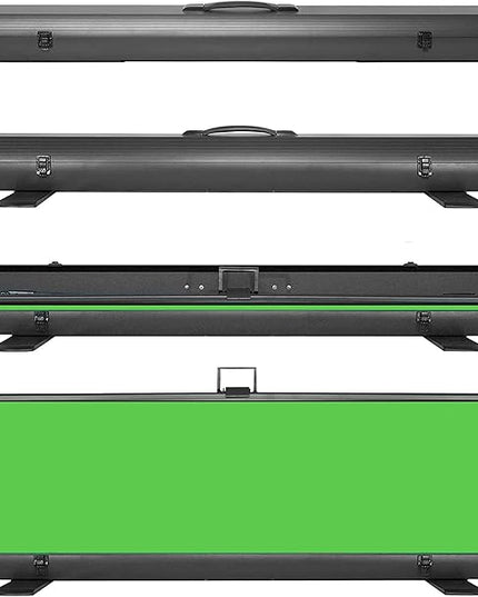【Wider Style】 KHOMO Gear 87-in Large Collapsible Green Screen Backdrop Portable Retractable Chroma Key Panel Photo Background with Stand for Video Conference, Photographic Studio, Streaming