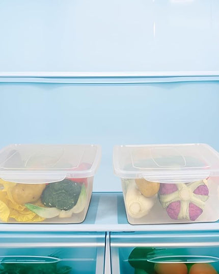 16 Quart Clear Latching Storage Box, Plastic Storage Container, Latching Bin with Lid, 6 Packs