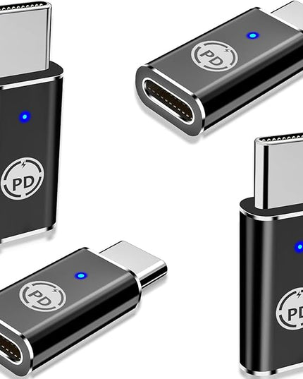 【Apple MFi Certified】Lightning to USB-C Adapter, Stuffcool 4Pack Lightning Female to Type-C Male Digital Converter Type-C Fast Charge Connector for iPhone 17/17 Air/17 Pro/17 Pro Max/16/16 Pro/15/iPad
