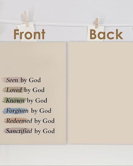 Christian Spiral Notebook 5.5x8.3in, Seen by God God Journal for Women, Prayer Journal for Woman, Inspirational Bible Notebooks for Note Taking, Christian Gifts Hardcover Notebook