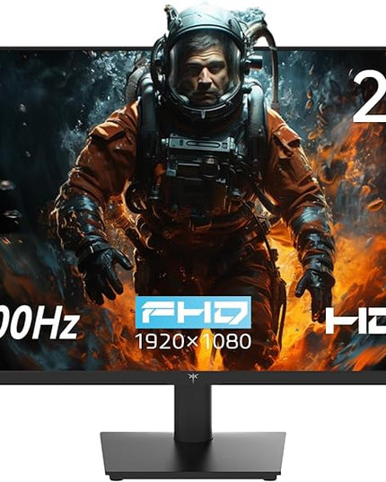KTC 24 Inch 1080P Full HD Computer Monitor, 100Hz HDR10 Frameless Gaming Monitor with Freesync, HDMI & VGA Ports PC Monitor for Working, VESA, Tilt Adjustable, Eye Care