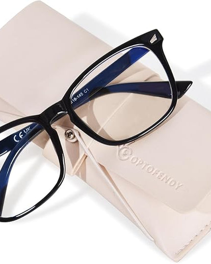 OPTOFENDY Blue Light Blocking Glasses Women Men, Computer Eyeglasses Anti Blue Light Glasses with Anti Eyestrain & UV