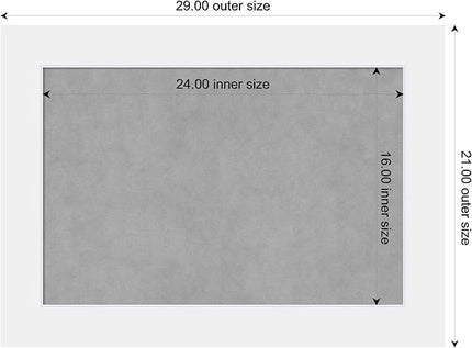 Amanti Art White Framed Magnetic Board 21x29 Medium Vision Board for use with Magnets, 100% Metal Sheet to Display Items as Office Decor or for Home Organization in mudroom, Kitchen or Kids Room