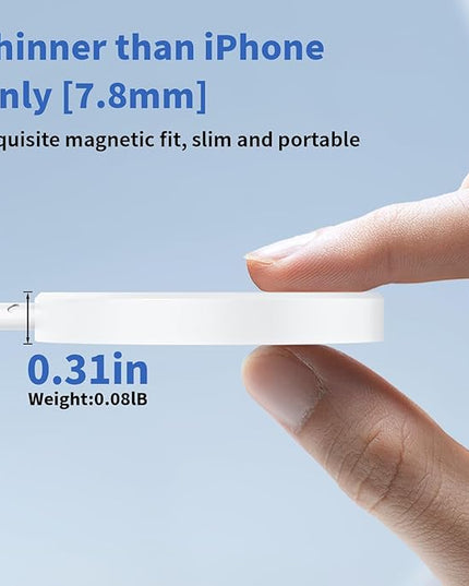 Magnetic Wireless Charger for iPhone, [Apple MFi Certified] 6FT Apple Mag-Safe Charger Cable Wireless Charging Pad with USB C Fast Charging Block Compatible with iPhone 17/Air/16/15/14/13/Pro Max/Plus