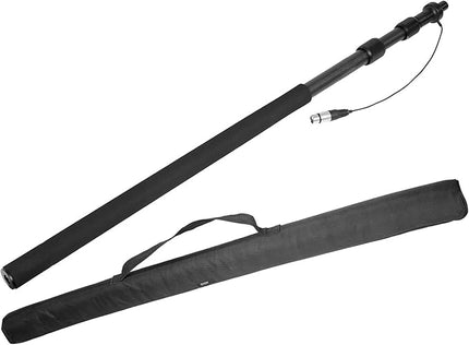 Movo CMP-25 Microphone Boom Pole with Integrated Microphone Cable for XLR Microphones - 8.2' ft Adjustable Telescoping Extension Pole
