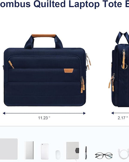 MOSISO Laptop Shoulder Messenger Bag, Computer Bag, Briefcase with Front Rectangle&Horizontal Pockets&Belt