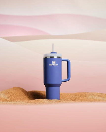STANLEY Quencher H2.0 Tumbler with Handle and Straw 40 oz | Flowstate 3-Position Lid | Cup Holder Compatible for Travel | Insulated Stainless Steel Cup | BPA-Free | Exclusive Lupine
