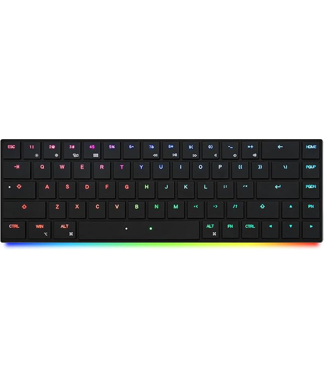 BAROCCOMiSTEL AIRONE Mechanical Keyboard, 65% Layout, Cherry MX ULP Switch, RGB Backlit, USB-C Cable, Windows/MacOS/iOS, Macro Support, Portable, Super Slim/Super Light, Black- Click