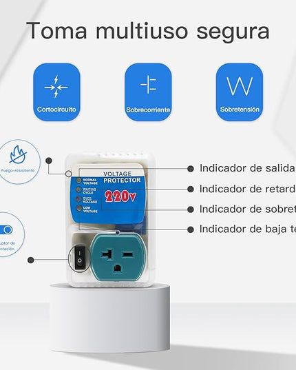 [ETL Listed] BSEED Electronic Surge Protector for Home Appliance,Voltage Protector Suit for Refrigerators and Freezers, Voltage Brownout Outlet 220V 20A,4400Watts(2 Pack)